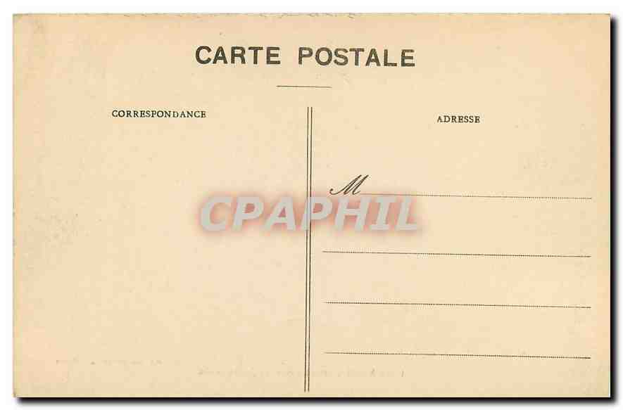 CPA Sable Sarthe Allee du Jardin public Lion — Back
