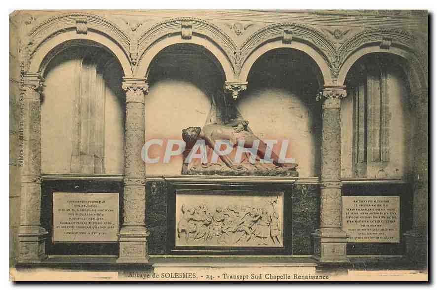 CPA Abbaye de Solesmes Transport Sud Chapelle Renaissance 
