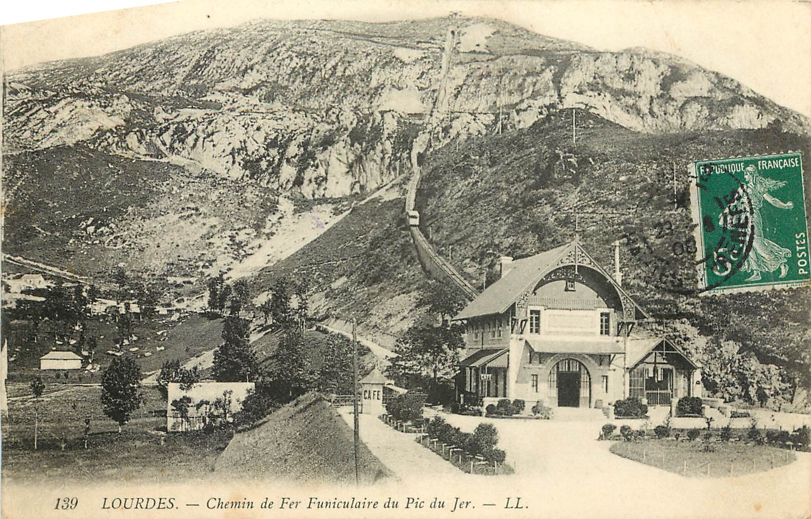 CPA Lourdes Chemin de Fer Funiculaire du Pic du Jer 