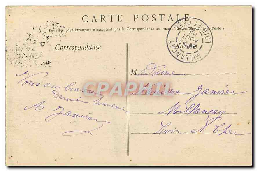 CPA Lourdes Funiculaire Le Viaduc  — Verso