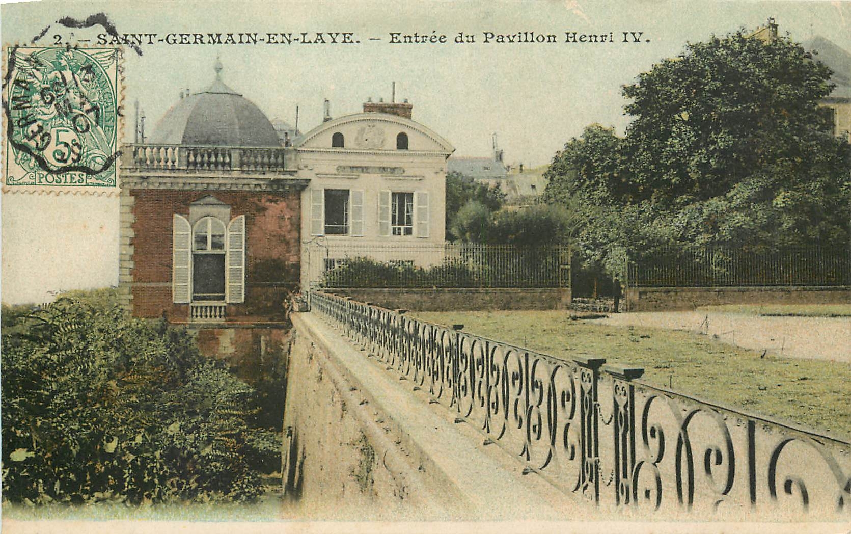 CPA Saint Germain en Laye Entree du Pavillon Henri IV 
