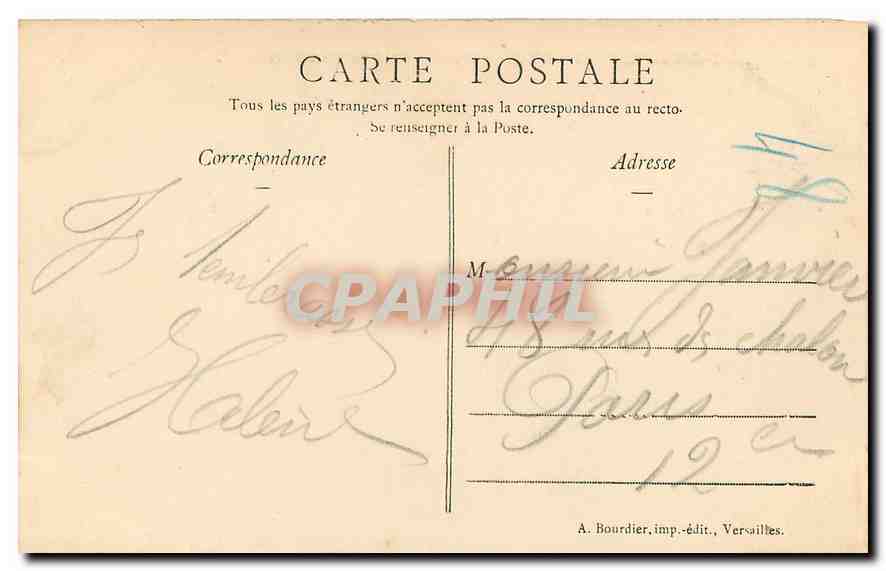 CPA Saint Germain en Laye Entree du Pavillon Henri IV  — Verso