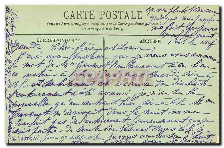 CPA Saint Germain en Laye Le Chateau et la Chapelle  — Verso