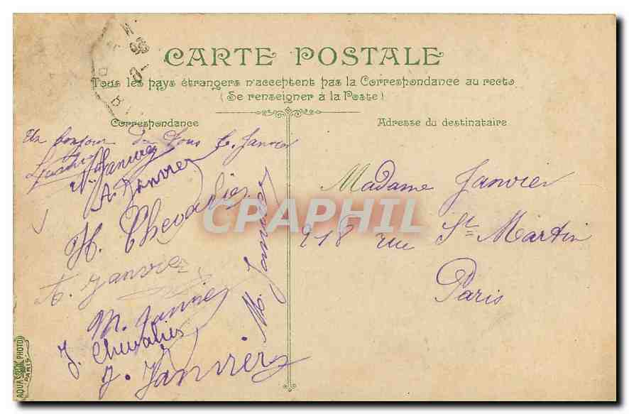 Saint-Germain-en-Laye — Le Château — CPM n°3 — Verso