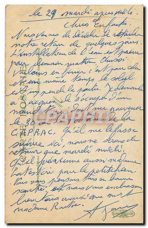 CPA Dieppe Les Jetees a l'arrinee d'un paquebot Bateau — Verso