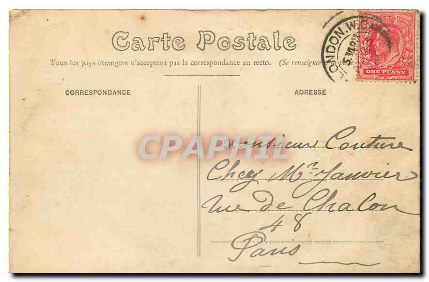 CPA Dieppe Le Steamer Dieppe Bateau — Verso