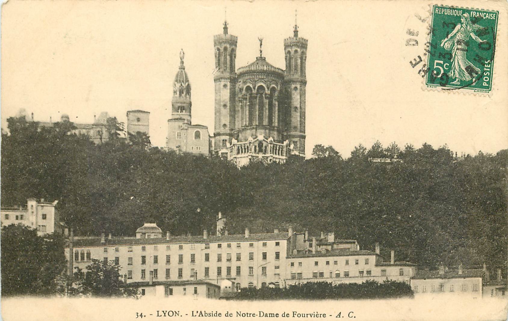 CPA Lyon l'Abside de Notre Dame de Fourviere 