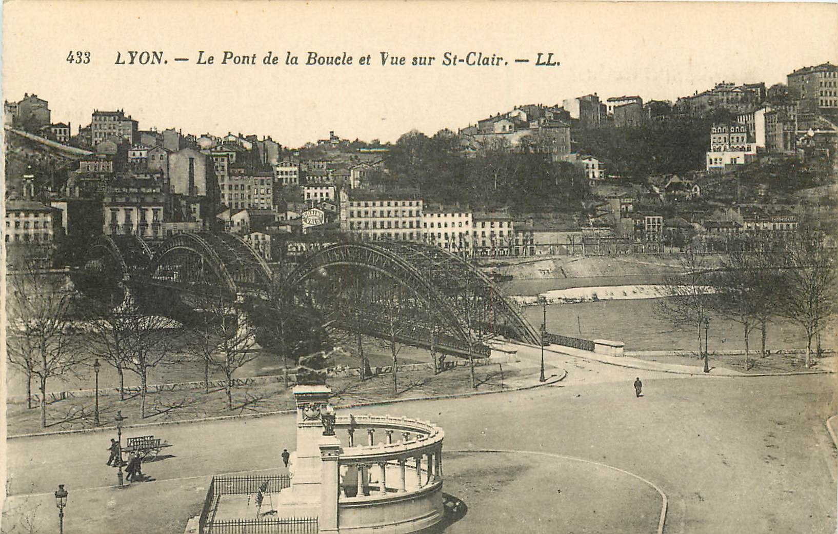 CPA Lyon Le Pont de la Boucle et Vue sur St Clair 