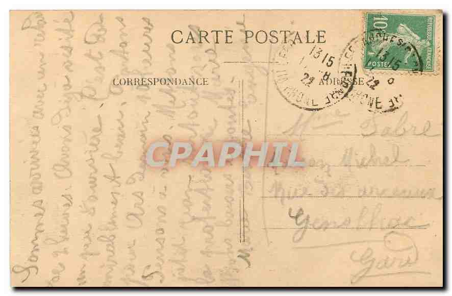 CPA Lyon N D de Fourviere L'Abside  — Verso