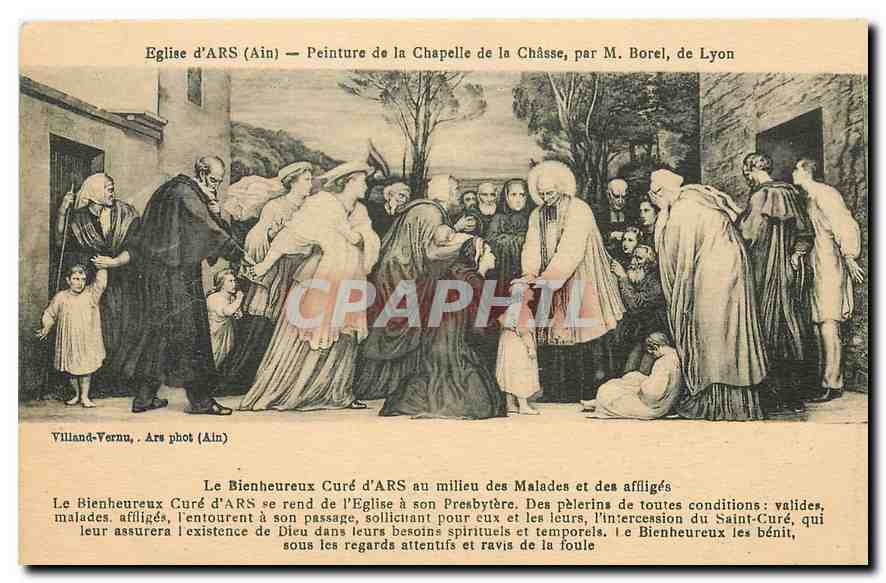CPA Eglise d'Ars Ain Peinture de la Chapelle de la Chasse 