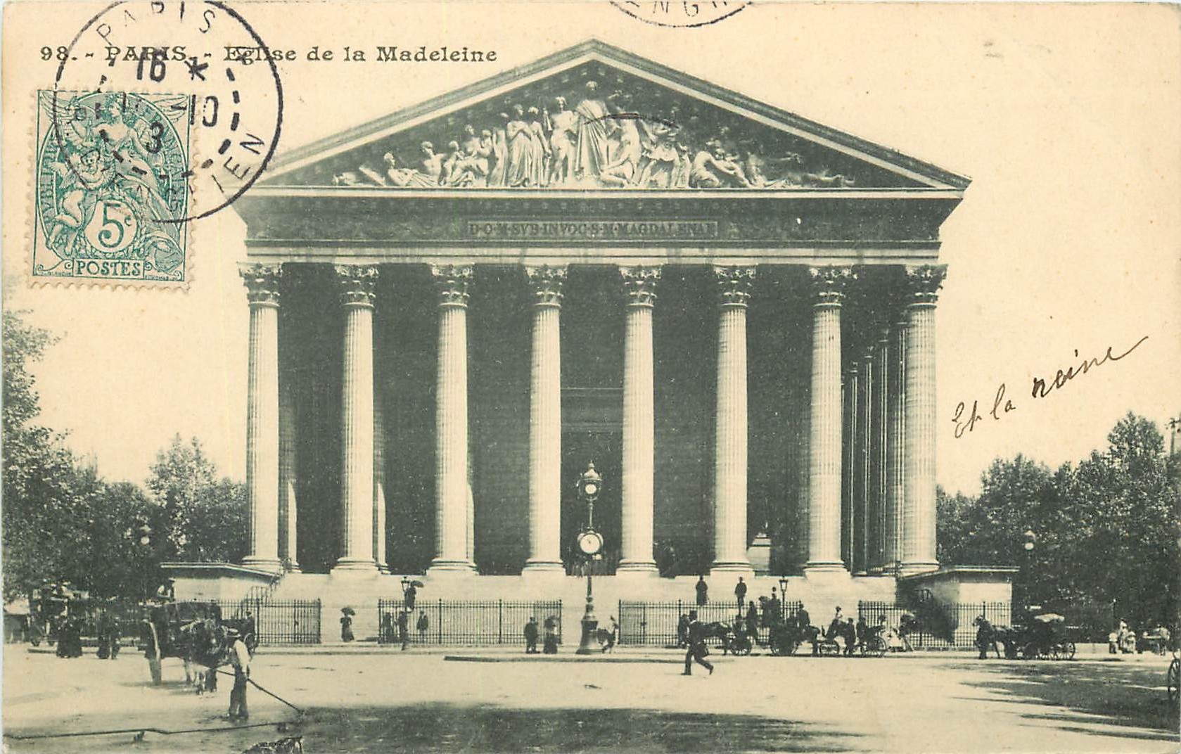 CPA Paris Eglise de la Madeleine 