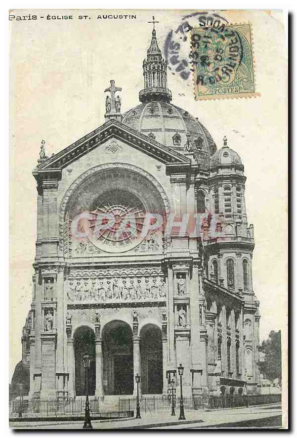 CPA Paris Eglise St Augustin 