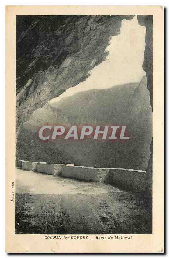 CPA Cognin les Gorges Route de Malleval 