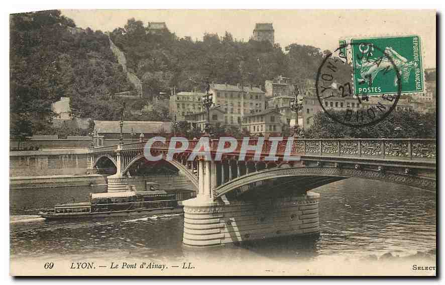 LYON. — Le Pont d'Ainay. — LL. — Select