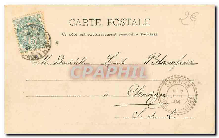 CPA Lyon Fontaine Bartholdi  — Verso
