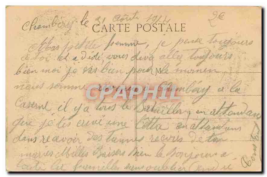 CPA Lyon N D de Fourviere l'abside de la Tour Metallique  — Verso