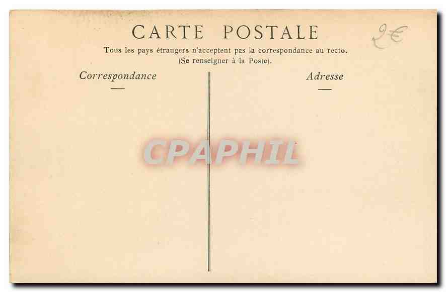 CPA Lyon Le Palais de Justice et le Coteau de Fourviere  — Rückseite