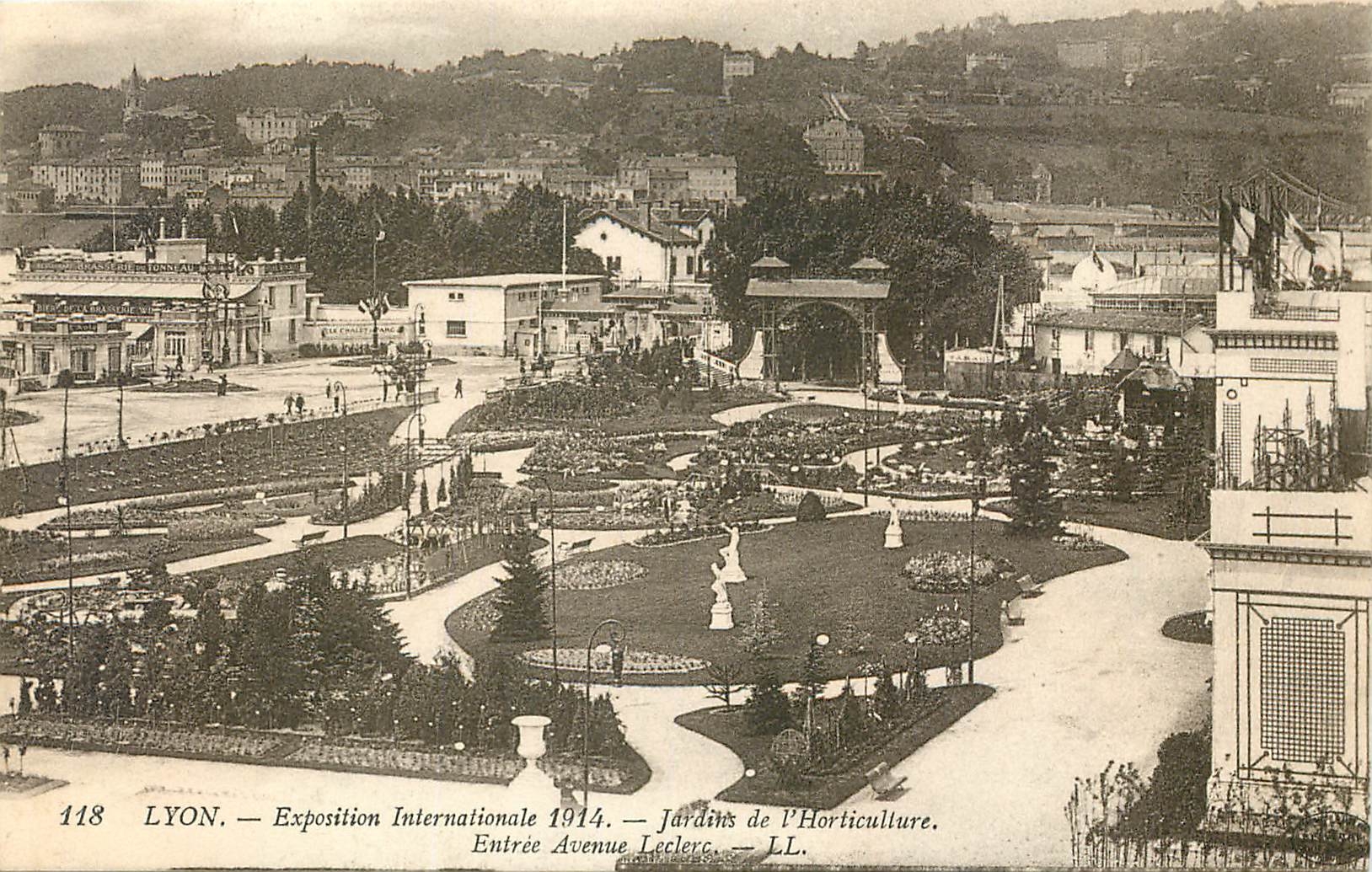 CPA Lyon Exposition Internationale Jardins de l'Horticuliure Entree Avenue Leclerc