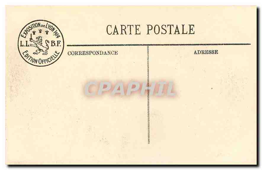 CPA Lyon Exposition Internationale Jardins de l'Horticuliure Entree Avenue Leclerc — Verso
