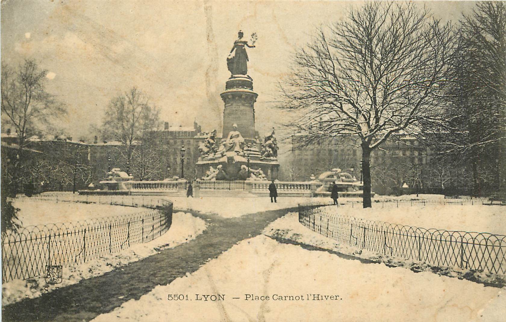 CPA Lyon Place Carnot l'Hiver 