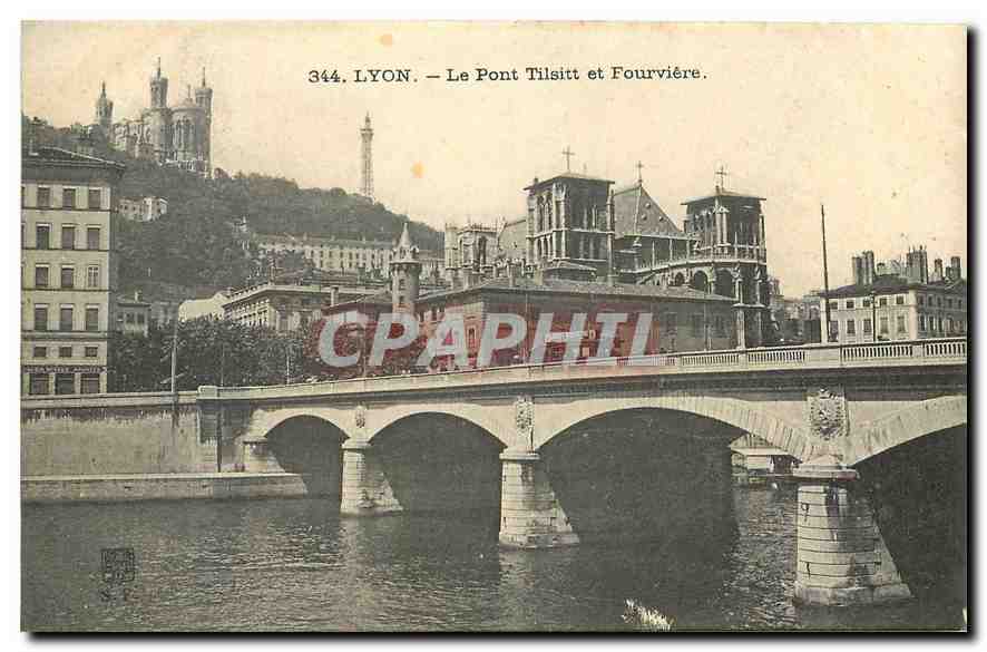 CPA Lyon La Pont Tilsitt et Fourviere 