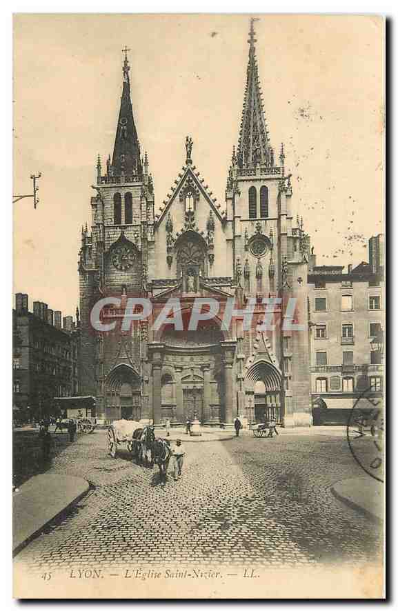 CPA Lyon l'Eglise Saint Nazier 