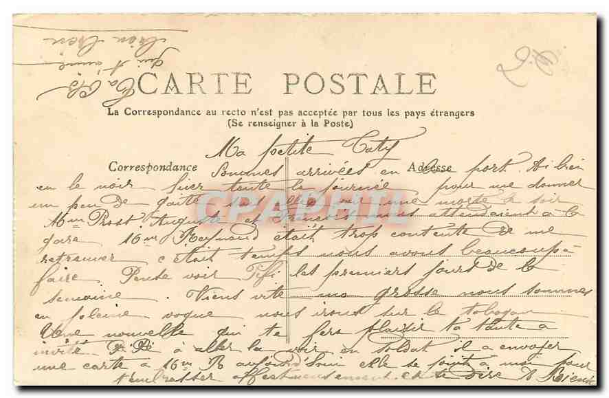 CPA Lyon Statue de Jacquard  — Verso