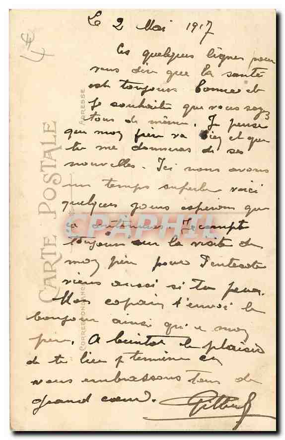 CPA Lyon Pont du Misi et Quai Gaillefon  — Verso