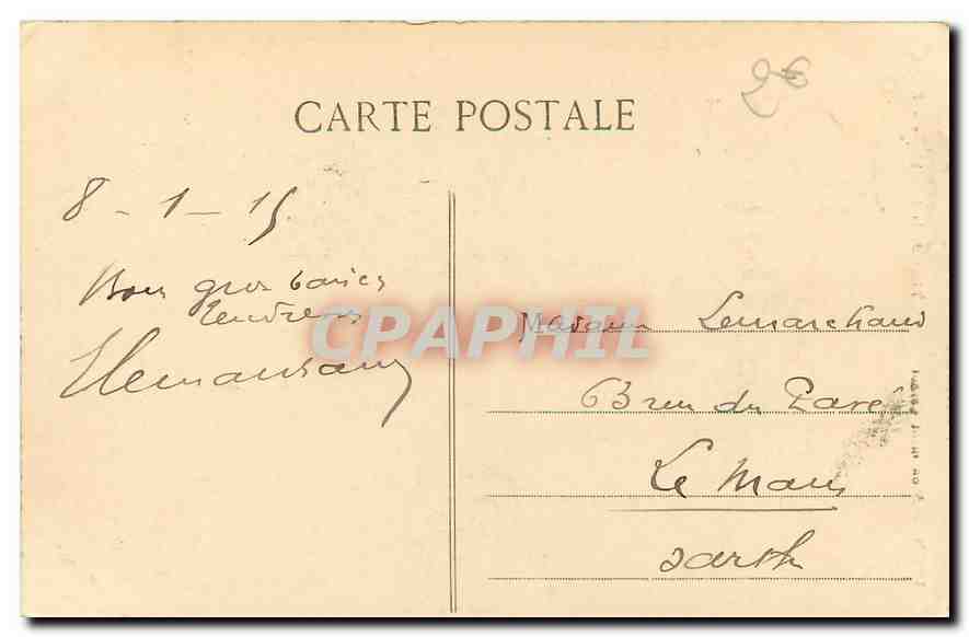 CPA Lyon Monument Carnot  — Verso