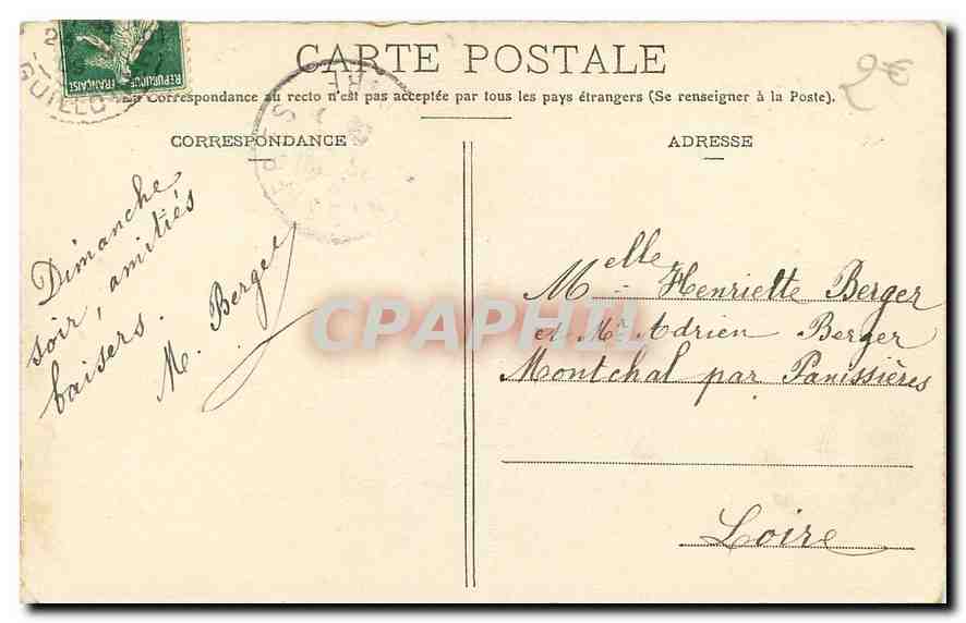 CPA Lyon Pont de l'Hotel Dieu  — Verso