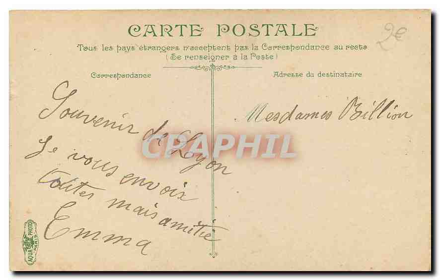 Luchon. Fourvières vue des tours de St Jean — L.V. M.C. éditeur — Verso