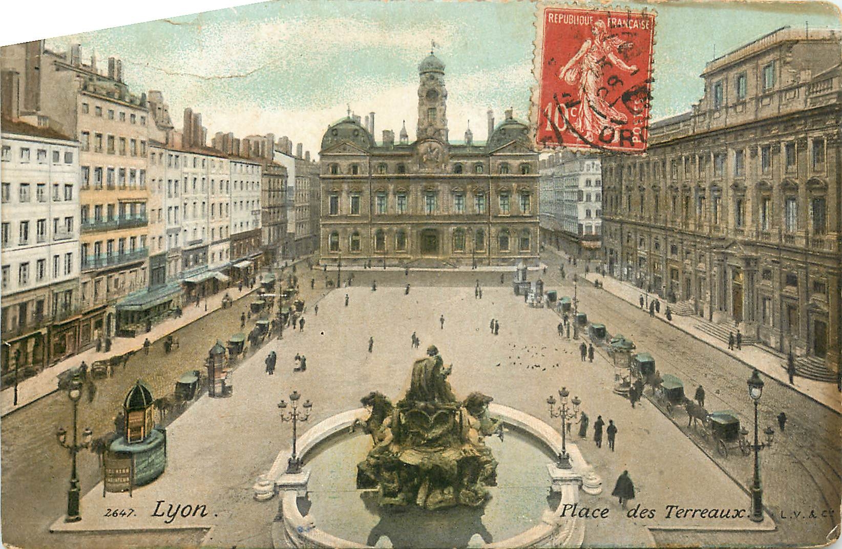 CPA Lyon Place des Terreaux 