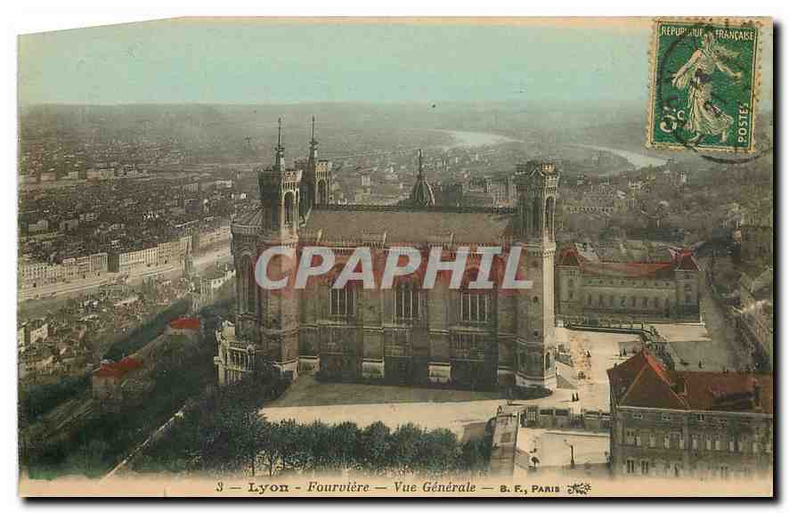 CPA Lyon Fourviere Vue Generale 