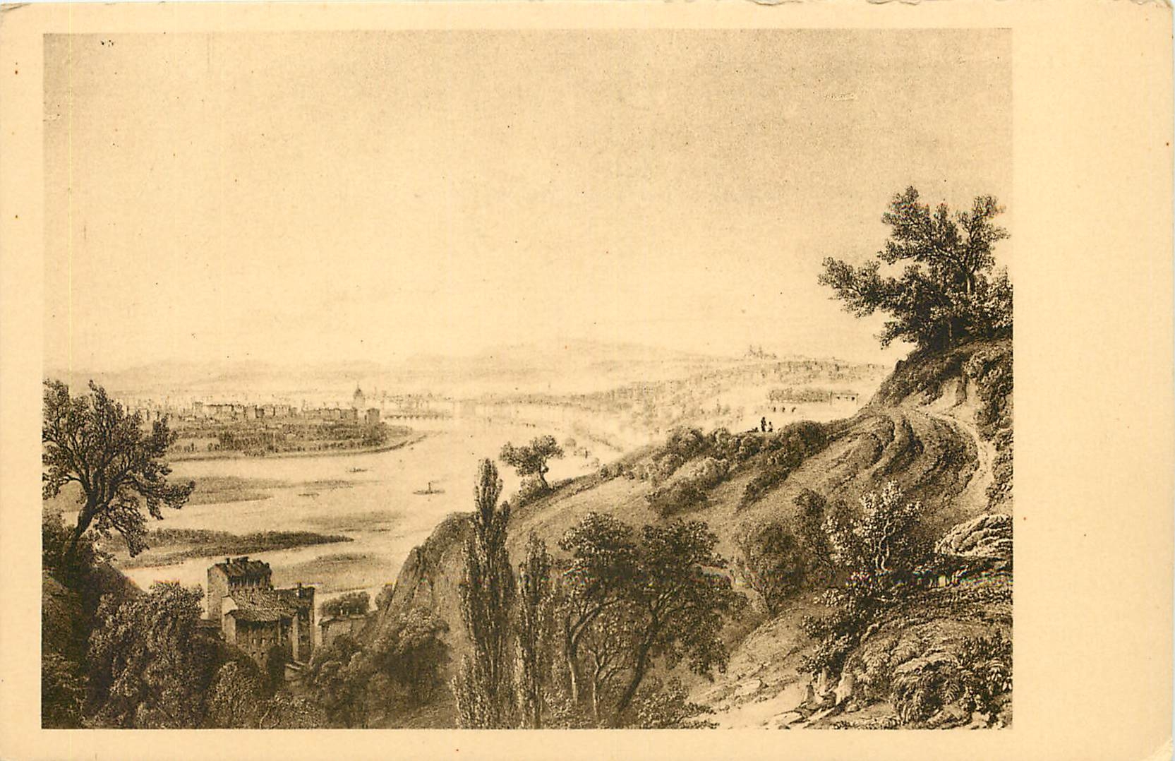 CPA Le vieux Lyonnais Entree du Rhone a Lyon 