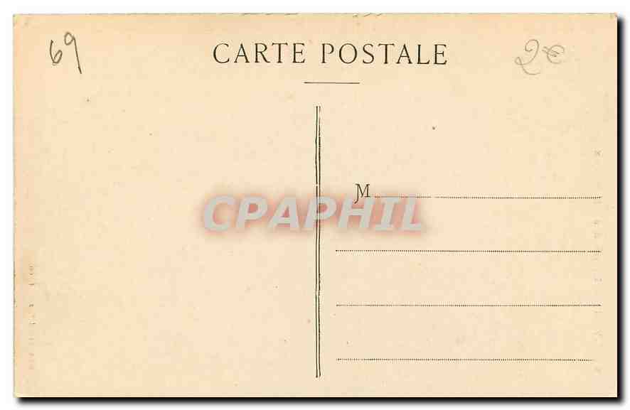 CPA Lyon Eglise des Charitreux  — Verso