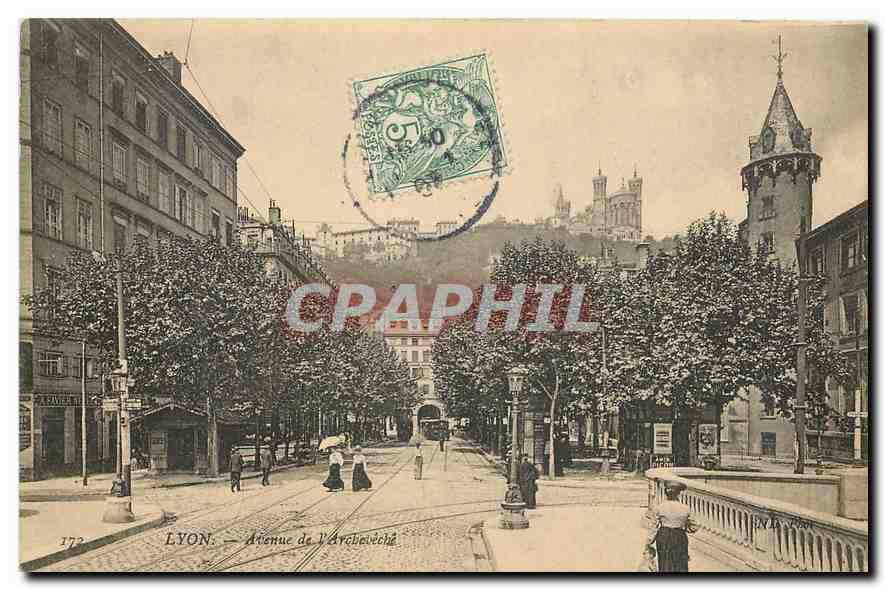 CPA Lyon Avenue de l'Archeveche 