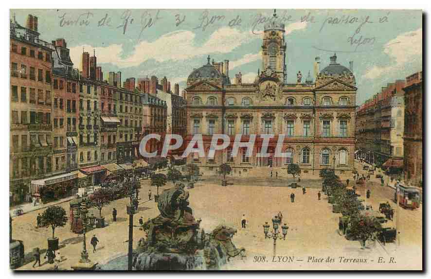 CPA Lyon Place des Terreaux 