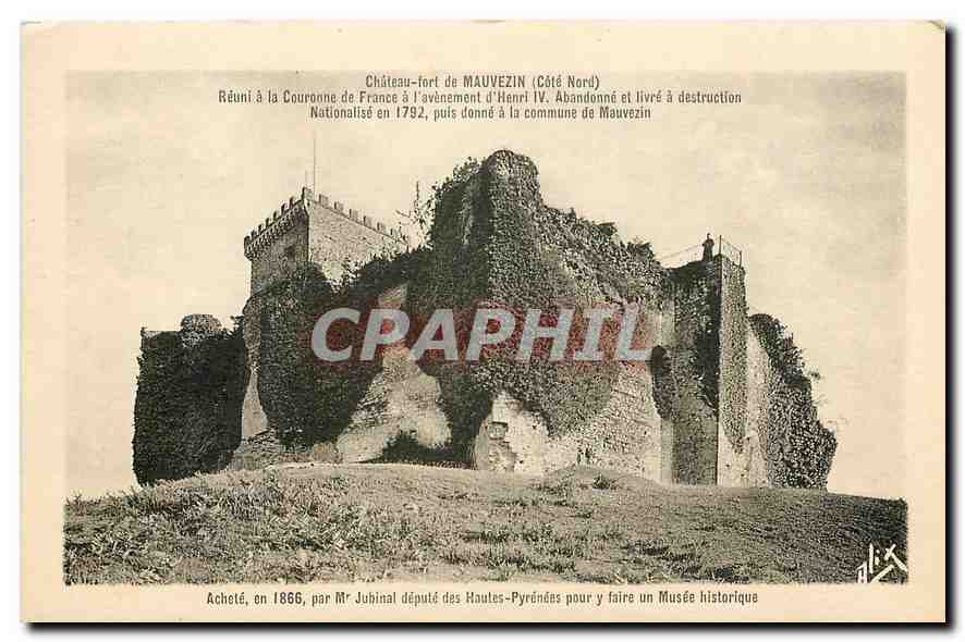 CPA Chateau fort de Mauvezin Cote Nord 