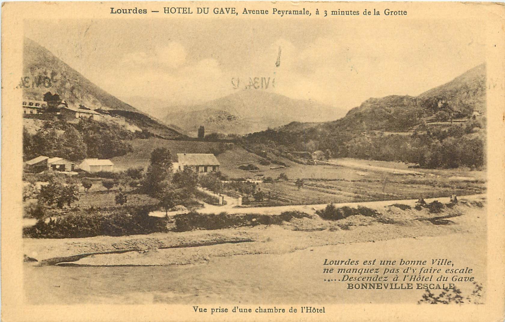 CPA Lourdes Hotel du Gave Avenue Peyramale 