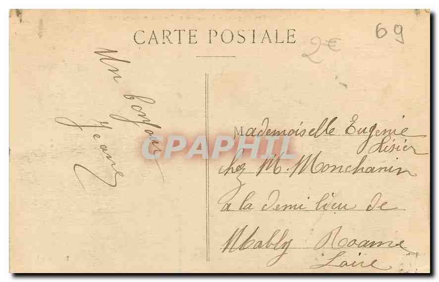 CPA Lyon Entree principale du Parc Portail monumental  — Rückseite