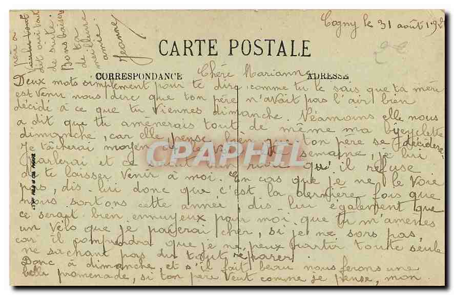 CPA Lyon Ancien Sanctuaire de Fourviere  — Verso