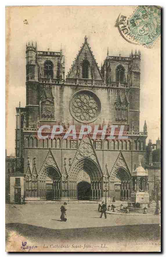 CPA Lyon La Cathedrale Saint Jean 