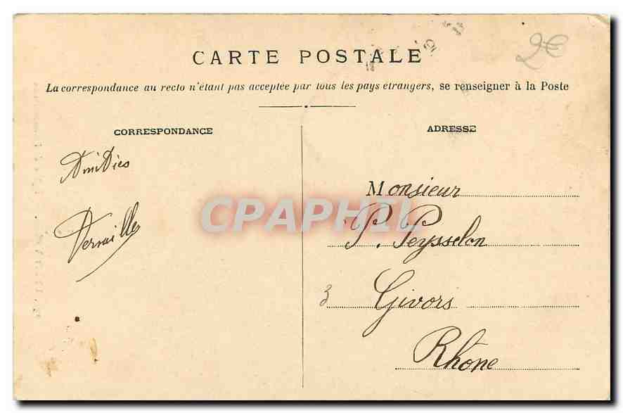 CPA Lyon Vaise Eglise de l'Annonciation  — Verso