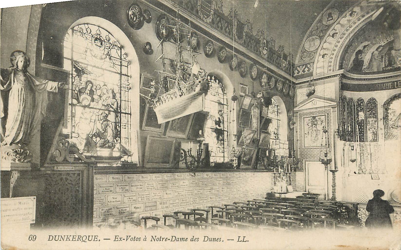 CPA Dunkerque En Votos a Notre Dame des Dunes 