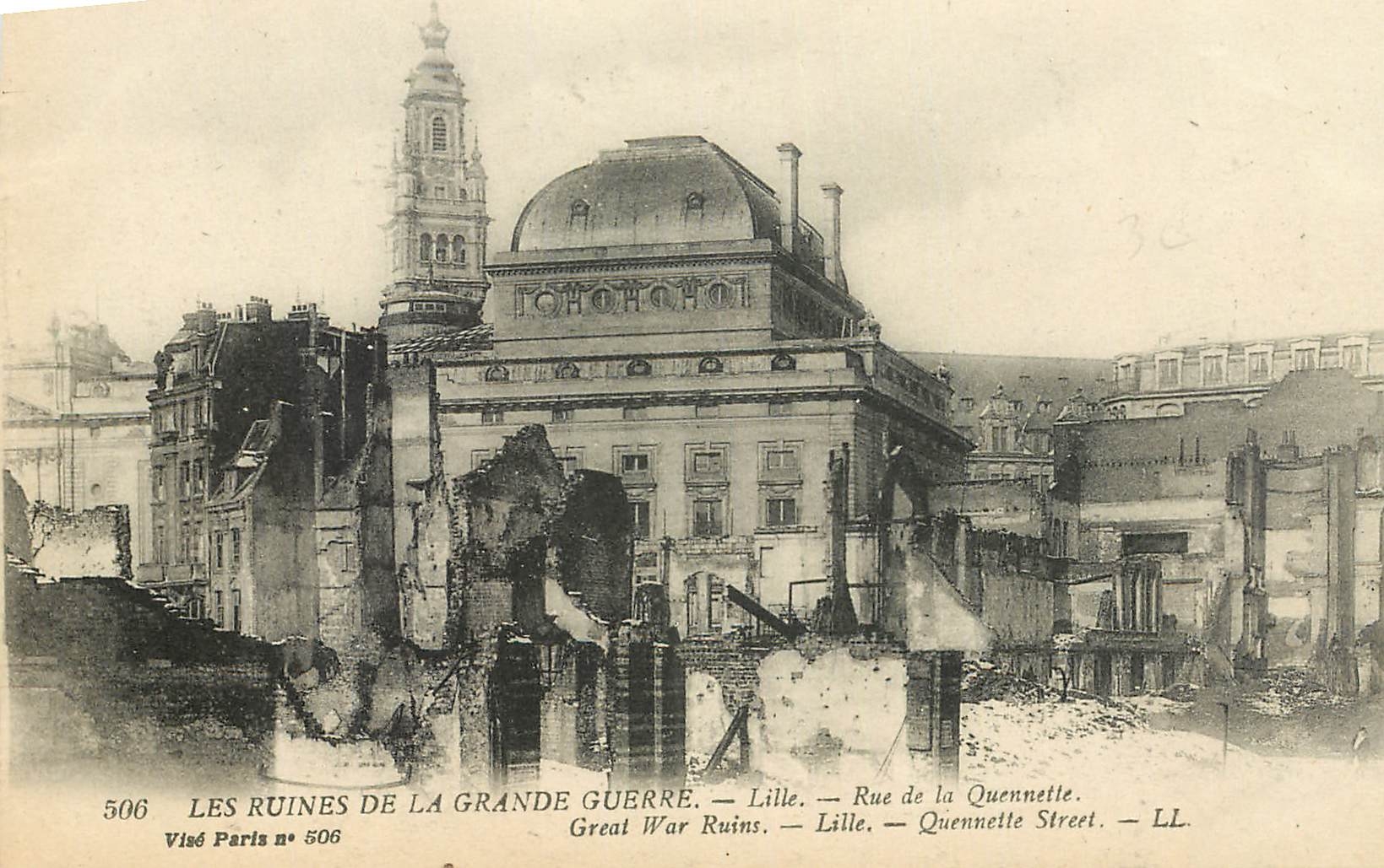CPA Les Ruines de la Grande Guerre Lille Rue de la Quennette 
