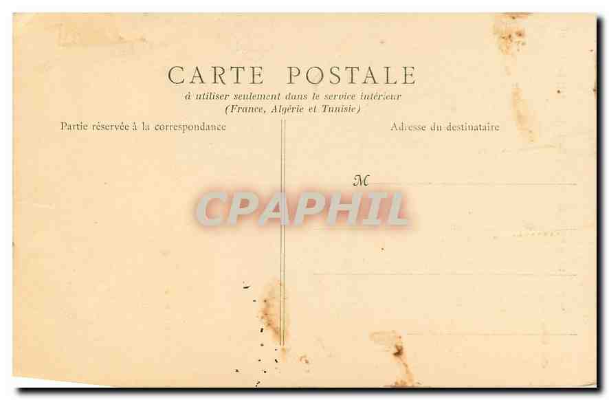 CPA Lille Hopital Militaire et Eglise Saint Etienne  — Rückseite