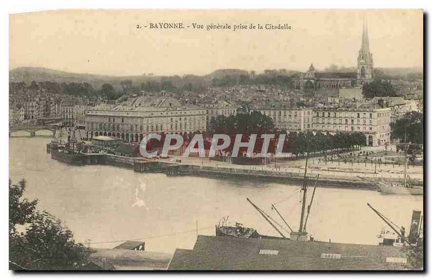 Bayonne — Vue générale prise de la Citadelle — éditeur inconnu, n° 2