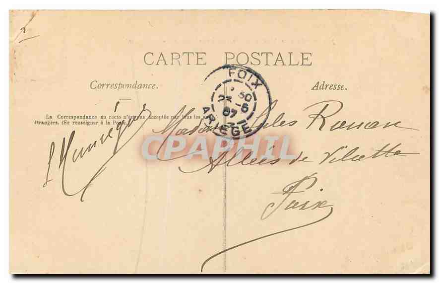 CPA Les Pyrenees Illustrees Pau Vue generale cote nors ouest La Caserne  — Rückseite