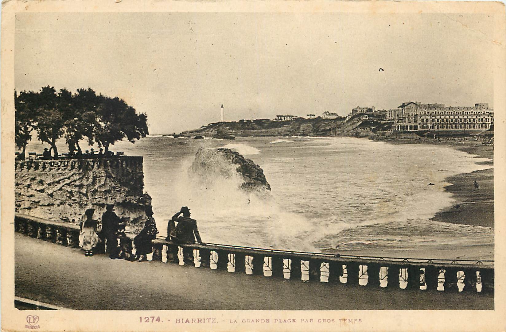 CPA Biarritz La Grande plage 