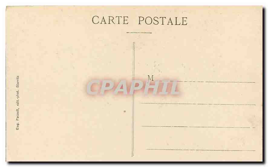 Biarritz — Carlton-Hôtel et l'Église Russe — Eug. Pascault, éditeur — Verso